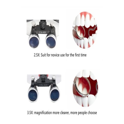 Nikula-3.5x-420mm  Diş Cerrahi Gözlük Lens Büyüteç,taşıma Çantalı