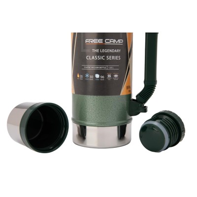 FreeCamp Marvel Termos 1.25 Litre-YEŞİL