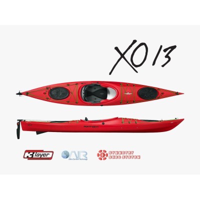 Point65 XO13 GTE 3L Rudder & Skeg Kano-KIRMIZI