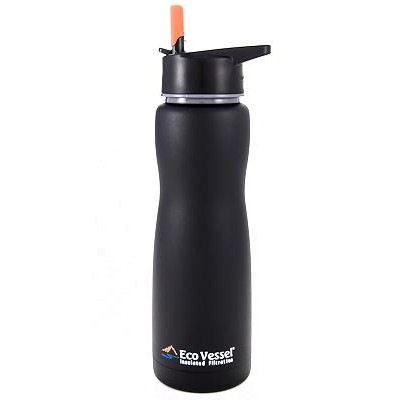 Eco Vessel Aqua Vessel Insulated Filtre Bottle Termos 0.75 Litre-SİYAH