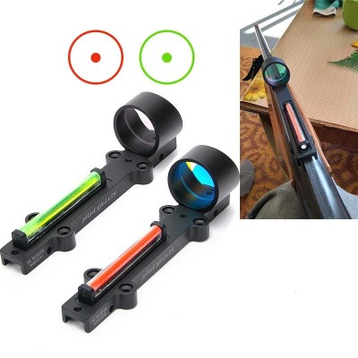Kırmızı ve yeşil Fiber 1x2 8 kırmızı nokta görüşü avcı ışığı ağırlık kapsam Fit av tüfeği kaburga ray kopy