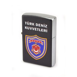 Türk Deniz Kuvvetleri Çakmak - Asker Künye Seti (Koyu Renk)