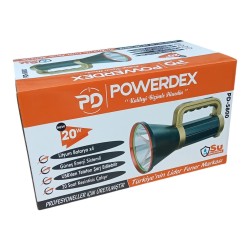 Powerdex PD-5800 Güneş Enerjili Şarjlı El Feneri 20 Watt